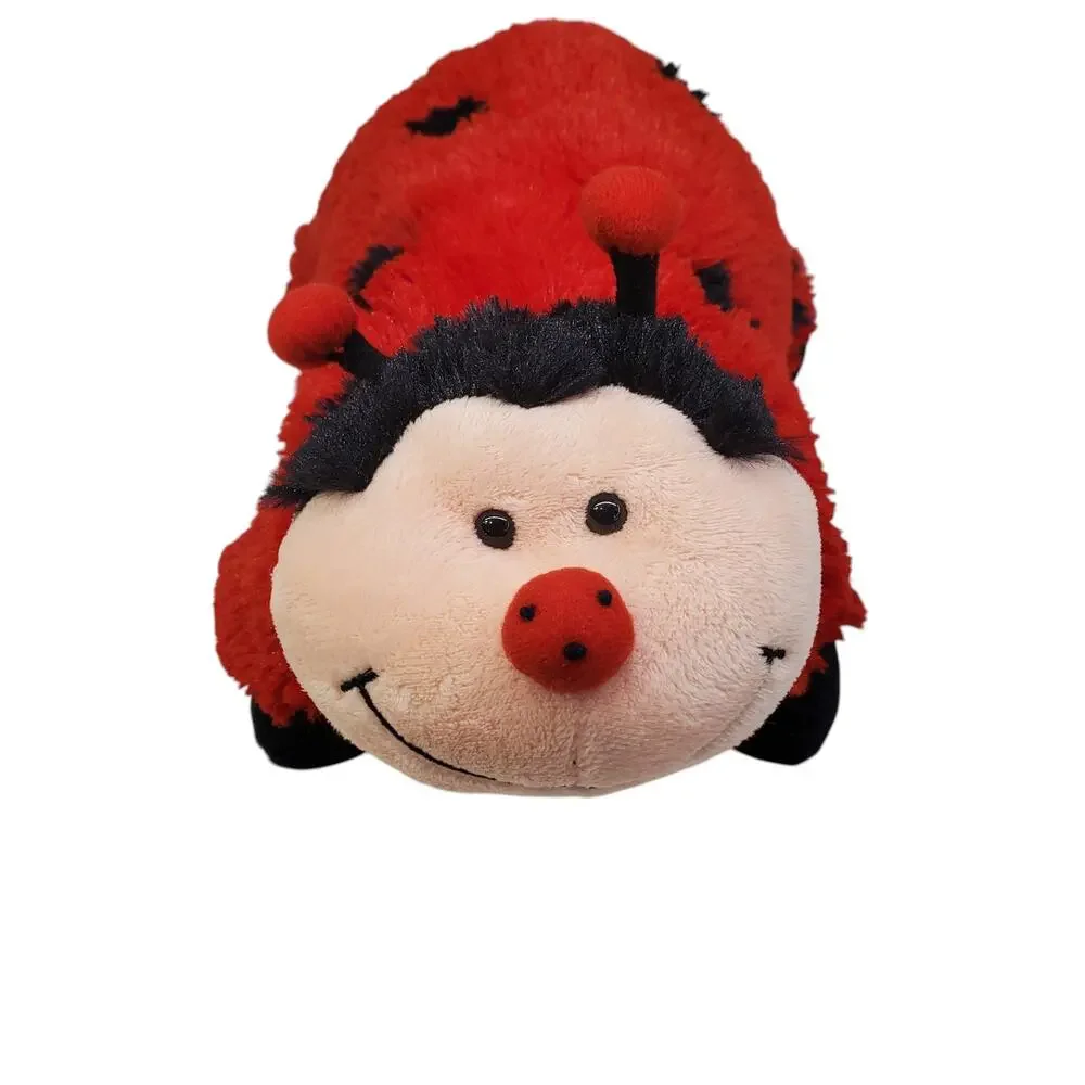 Pillow Pet Ms Ladybug 2010 Stuffed Plush Pee Wees Retired 12